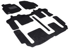 Тришарові килимки Sotra 3D Classic 8mm Black для Mazda CX-9 (mkI)(1-2-3 ряд) 2007-2015 - Фото 1