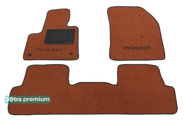 Двошарові килимки Sotra Premium Terracotta для Peugeot 3008 (mkII) 2016→ - Фото 1