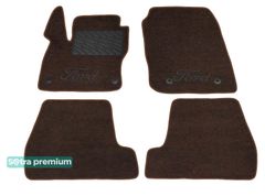 Двошарові килимки Sotra Premium Chocolate для Ford Focus (mkIII) 2015-2018