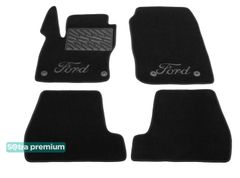 Двошарові килимки Sotra Premium Black для Ford Focus (mkIII) 2015-2018 - Фото 1