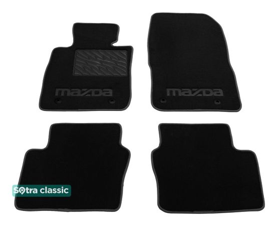 Двошарові килимки Sotra Classic Black для Mazda CX-3 (mkI) 2015-2022 - Фото 1