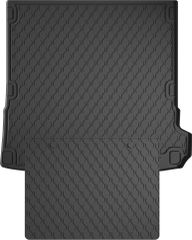 Гумовий килимок у багажник Gledring для Audi Q7/SQ7 (mkII)(5 місць.) 2015→ (багажник із захистом)