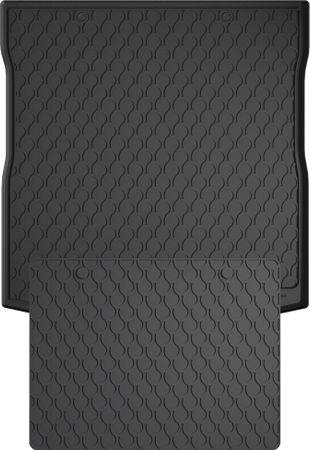 Гумовий килимок у багажник Gledring для Ford S-Max (mkII)(5 місць) 2015-2022 (багажник із захистом) - Фото 1
