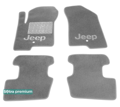 Двухслойные коврики Sotra Premium Grey для Jeep Patriot (mkI) 2007-2016 - Фото 1