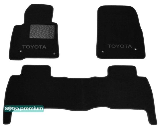Двошарові килимки Sotra Premium Graphite для Toyota Land Cruiser (J200)(1-2 ряд) 2007-2012 - Фото 1