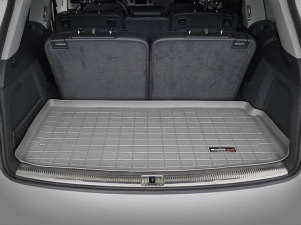 Коврик Weathertech Grey для Audi Q7 (mkI)(trunk behind 3 row) 2005-2015 - Фото 2