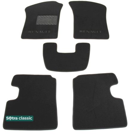 Двошарові килимки Sotra Classic Grey для Renault Twingo (mkI) 1993-2007 - Фото 1