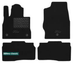 Двухслойные коврики Sotra Classic Black для Ford Explorer (mkVI)(1-2 ряд) 2020→