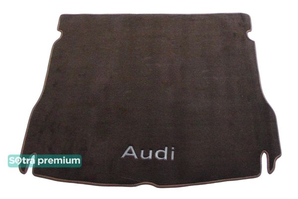Двухслойные коврики Sotra Premium Chocolate для Audi Q5/SQ5 (mkI)(с вырезами под крепления)(багажник) 2008-2016 - Фото 1