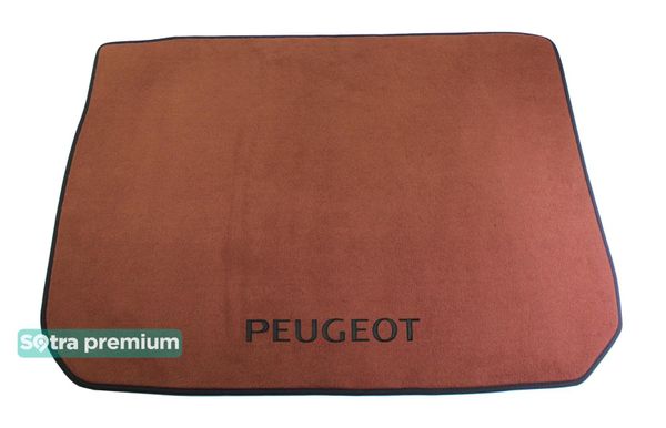 Двошарові килимки Sotra Premium Terracotta для Peugeot 2008 (mkI)(багажник) 2013-2019 - Фото 1