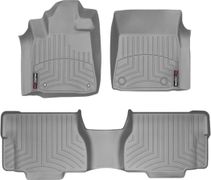 Коврики Weathertech Grey для Toyota Sequoia (mkII)(1-2 row)(2 row bucket seats with console) 2008-2011 - Фото 1