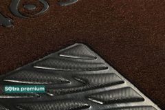 Двошарові килимки Sotra Premium Chocolate для Volkswagen Transporter / Caravelle / Multivan (T5-T6)(1 ряд - 2 місця)(4 кліпси)(1 ряд) 2003→ - Фото 5
