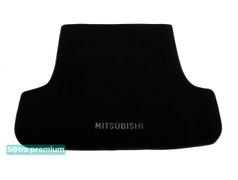 Двошарові килимки Sotra Premium Black для Mitsubishi Pajero Sport (mkI)(багажник) 1996-2008 - Фото 1