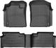 Коврики Weathertech Black для Toyota Tundra (extended cab)(mkI)(1 fixing hook) 2004-2006 automatic