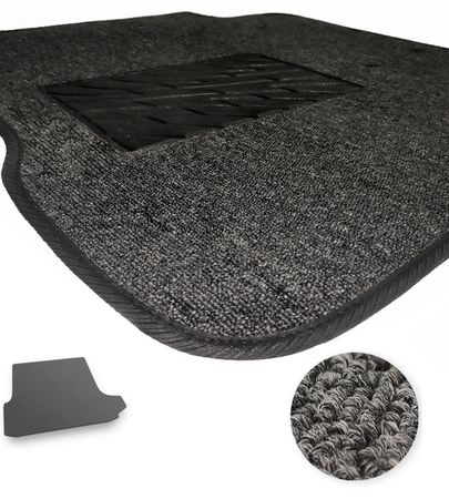 Текстильні килимки Pro-Eco Graphite для BMW X3 (E83)(с правым ухом)(багажник) 2003-2010 - Фото 1
