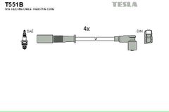 Дроти запалювання Tesla T551B для Fiat Tempra 1.8 / Tipo 1.8 (835C2.000); Lancia Dedra 1.8 / Delta 1.8 (836A5.000; 835C2.000) - Фото 2
