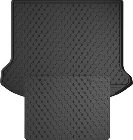 Гумовий килимок у багажник Gledring для Volvo XC60 (mkI) 2008-2017 (з докаткою)(багажник із захистом) - Фото 1