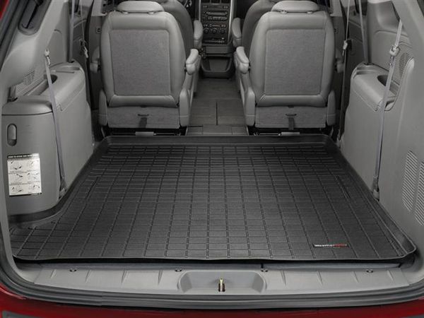 Коврик Weathertech Black для Dodge / Chrysler Grand Caravan (long)(mkIV)(Stow & Go Seats)(trunk behind 2 row) 2001-2007 - Фото 2