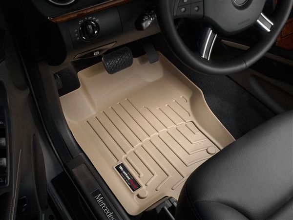 Коврики WeatherTech Beige для Mercedes-Benz GL-Class (X164) / ML-Class (W164)(small kick panel)(1 row) 2006-2012  - Фото 2