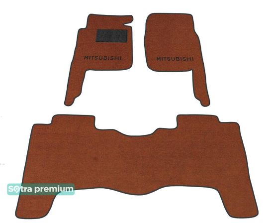 Двошарові килимки Sotra Premium Terracotta для Mitsubishi Pajero (mkII)(5-дв.) 1991-1999 - Фото 1