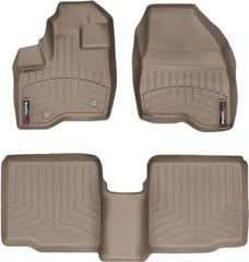 Коврики Weathertech Beige для Ford Explorer (mkV)(1-2 row)(2 row bench seats or bucket without console) 2011-2014