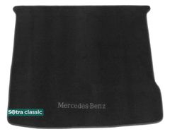 Двухслойные коврики Sotra Classic Black для Mercedes-Benz M/GLE-Class (W166)(багажник) 2011-2019