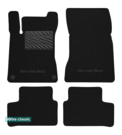 Двошарові килимки Sotra Classic Black для Mercedes-Benz A/B/CLA/GLA-Class (W177; V177; W247; C118; X118; H247) 2018→ - Фото 1