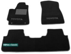 Двошарові килимки Sotra Classic Black для Toyota Highlander (mkII)(не гібрид)(1-2 ряд) 2007-2013 - Фото 1