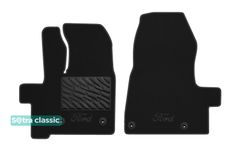 Двошарові килимки Sotra Classic Black для Ford Transit/Tourneo Custom (mkI)(3 місця)(1 ряд) 2018→ АКПП - Фото 1