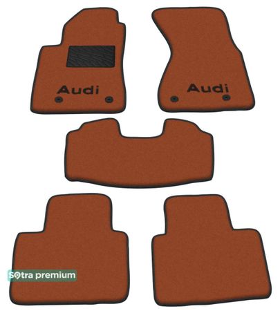 Двухслойные коврики Sotra Premium Terracotta для Audi A8/S8 (mkI)(D2) 1994-2002 - Фото 1