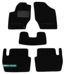 Двухслойные коврики Sotra Classic Black для Citroen C4 (mkII) 2010-2018 / DS4 (mkI) 2010-2018