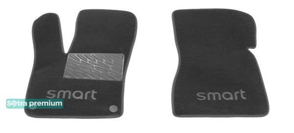 Двошарові килимки Sotra Premium Grey для Smart ForTwo (W453) 2014→ - Фото 1