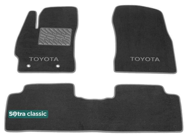 Двухслойные коврики Sotra Classic Grey для Toyota Corolla (mkX)(E140) 2006-2012 - Фото 1
