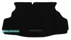 Двухслойные коврики Sotra Premium Black для Suzuki Liana (mkI)(седан)(багажник) 2001-2007
