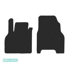 Двухслойные коврики Sotra Classic Black для Renault Kangoo (mkII)(без клипс)(1 ряд) 2007-2021