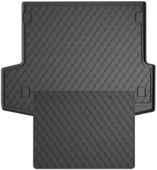Резиновые коврики в багажник Gledring для Honda Civic (mkIX)(универсал) 2014-2017 (багажник с защитой)