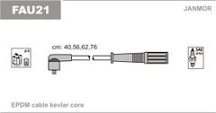 Дроти запалювання Janmor FAU21 для Fiat Brava 1.4 / 1.4 12V (182 A5.000 / 182 A3.000); Marea 1.4 12V