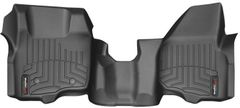 Коврики Weathertech Black для Ford Super Duty (extended & double cab)(mkIII)(no 4x4 shifter)(no dead pedal)(1 pc.)(1 row) 2011-2012 automatic