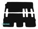 Двухслойные коврики Sotra Classic Black для Volkswagen Caravelle (T5;T6)(две раздвижных двери)(2 ряд 2+1)(3 ряд - 3)(2-3 ряд) 2003→