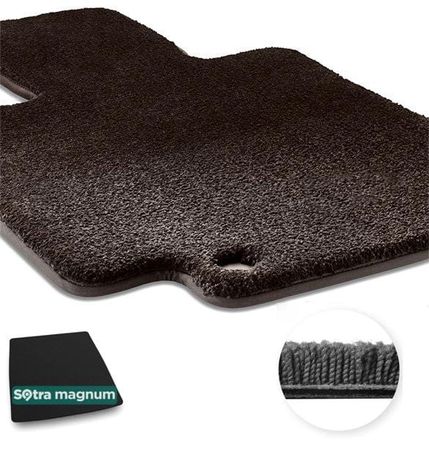 Двошарові килимки Sotra Magnum Black для Volkswagen Up! (mkI)(нижній рівень)(багажник) 2011→ - Фото 1