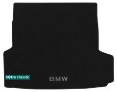 Двухслойные коврики Sotra Classic Black для BMW 3-series (F31)(универсал)(багажник) 2012-2019