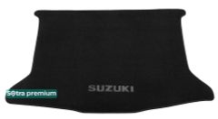 Двухслойные коврики Sotra Premium Black для Suzuki SX4 (mkI)(багажник) 2006-2014