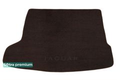 Двошарові килимки Sotra Premium Chocolate для Jaguar F-Pace (mkI)(без сітки у лівій ніші)(багажник) 2016→