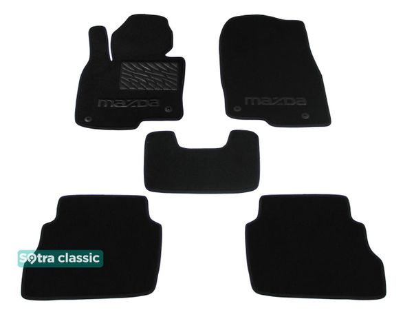 Двошарові килимки Sotra Classic Black для Mazda CX-5 (mkII) 2017→ (USA) - Фото 1