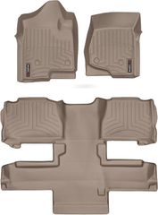 Коврики Weathertech Beige для GMC Yukon (not hybrid)(mkIII)(1-2-3 row)(2 row bucket seats) 2011-2014