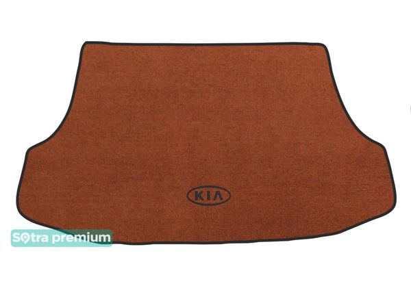 Двухслойные коврики Sotra Premium Terracotta для Kia Sorento (mkI)(багажник) 2002-2009 - Фото 1