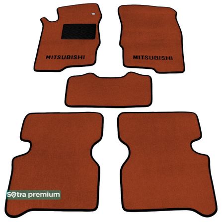 Двошарові килимки Sotra Premium Terracotta для Mitsubishi Galant (mkVIII) 1996-2003 - Фото 1