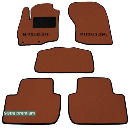 Двошарові килимки Sotra Premium Terracotta для Mitsubishi Outlander (mkIII)(не PHEV)(1-2 ряд) 2012-2021 - Фото 1