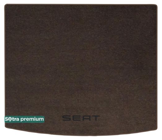 Двухслойные коврики Sotra Premium Chocolate для Seat Ateca (mkI)(без двухуровневого пола)(верхний)(багажник) 2016→ - Фото 1