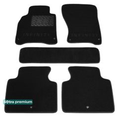 Двошарові килимки Sotra Premium Black для Infiniti Q70 (mkI) / M (mkIV) 2011-2019